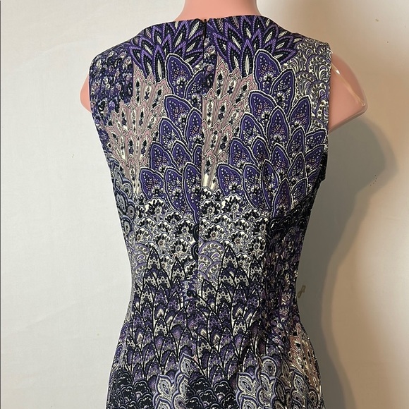 CONNECTED Women’s Paisley Floral Print Sleeveless Sheath Dress Sz 10 - Picture 10 of 11